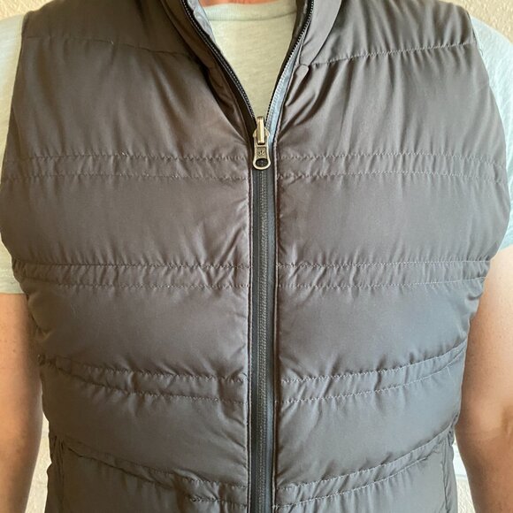 Lululemon Men’s Reversible Full Zip Goose Down Puffer Vest In Charcoal Gray M - Picture 3 of 15